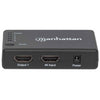 Splitter HDMI 4K UHD 3D con LED 4 vie