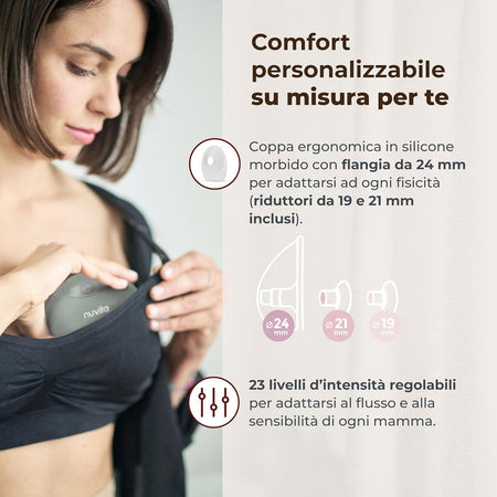 Nuvita - Tiralatte Elettrico Indossabile Materno Flow