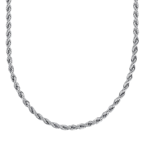 Luca Barra -  COLLANA UOMO SNAKE IN ACCIAIO