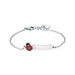 LUCA BARRA - BRACCIALE BAMBINA PERSONALIZZABILE IN ACCIAIO CON COCCINELLA