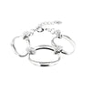 BYSIMON  - Bracciale in Metallo con catene ovali impreziosite da dettagli in cristalli bianchi
