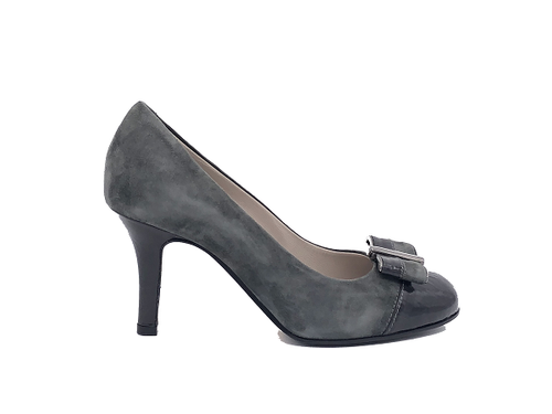 DONNA SOFT Décolleté in camoscio grigio 3343