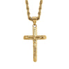 Luca Barra - COLLANA UOMO IN ACCIAIO CON CROCIFISSO