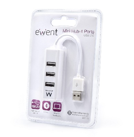 HUB MINI EWENT 4 PORTE USB 2.0