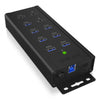 ICY BOX IB-HUB1703-QC3 USB 3.2 Gen 1 [3.1 Gen 1] Type-B 5000 Mbit/s Nero (RaidSonic ICY BOX IB-HUB1703-QC3 - hub)