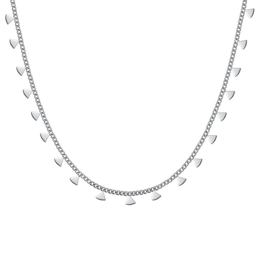 Luca Barra -  COLLANA DONNA IN ACCIAIO CON TRIANGOLI