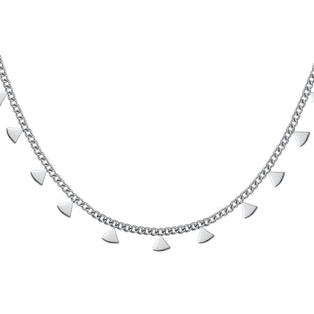 Luca Barra -  COLLANA DONNA IN ACCIAIO CON TRIANGOLI