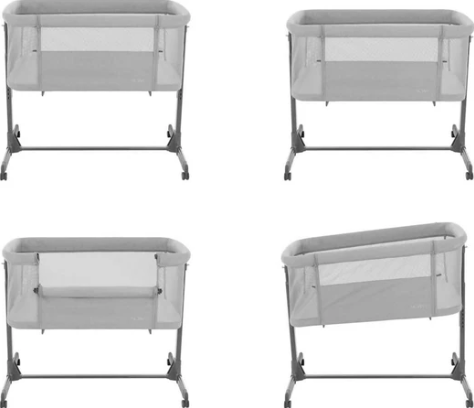 Kikkaboo - Culla Fianco Letto Noah Light Grey