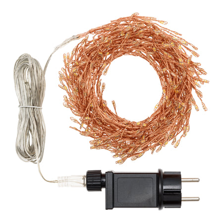 Luci di Natale catena luminosa cavo Rame con micro led RGB decorazione da esterno