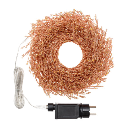Luci di Natale catena luminosa cavo Rame con micro led RGB decorazione da esterno