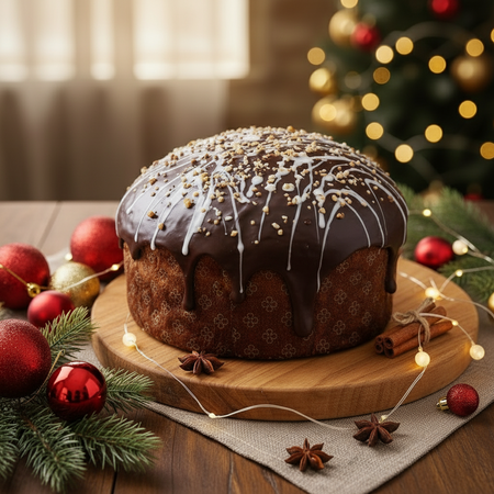 Panettone artigianale Nutella e Cioccolato dolce natale 1Kg