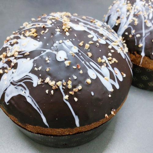 Panettone artigianale Nutella e Cioccolato dolce natale 1Kg