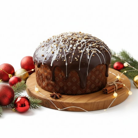 Panettone artigianale Nutella e Cioccolato dolce natale 1Kg