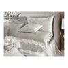 Coppia Lenzuola Raso Cotone Chantal con Pizzo