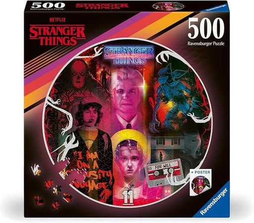 Ravensburger - Puzzle Stranger Things 500 pezzi con poster