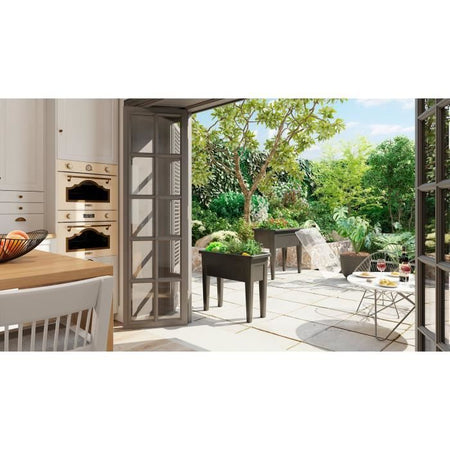 ARTEVASI Tavolo de Culture Venezia - 39 x 80 x H 69 cm - Gris antracite