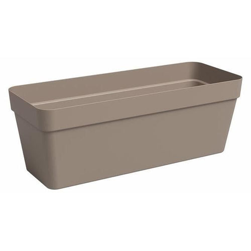 Fioriera - Plastica - Tortora - Rettangolare - L49,9 x P20 x H18,1cm - ARTEVASI