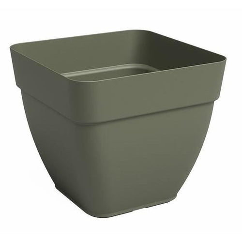 Vaso - ARTEVASI - CAPRI CAMPANA - Quadrato - Verde secco - L36,5 x P36,5 x H33,5 cm