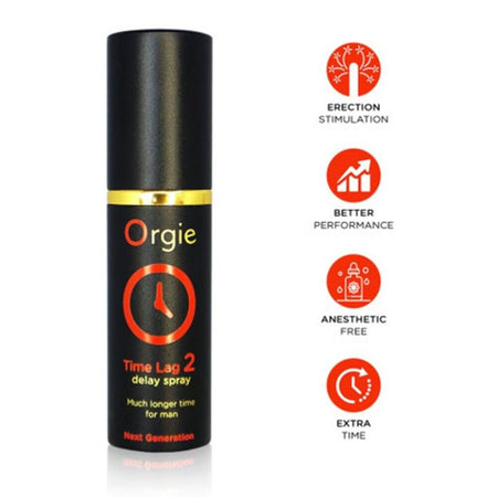 ORGIE TIME LAG 2 DELAY SPRAY LONGER TIME FOR MEN RITARDANTE MASCHILE 10 ML
