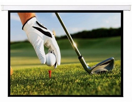 Telo provis 400x300 motorizzato 4:3 motorizzato retro nero e43-4080 - NPF10177