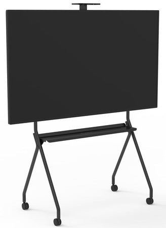 Staffa pavimento per tv fino a 86 npf10297 100kg con ruote 1000x600