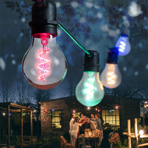Serie lampadine a goccia per Party Vintage a led per decorazioni interne ed esterne.