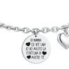 Luca Barra -  BRACCIALE DONNA IN ACCIAIO DI MAMMA CE N'E' UNA IO HO AVUTO LA FORTUNA DI AVERE TE