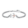 Luca Barra  -  BRACCIALE UOMO IN ACCIAIO ANCORA E ROSA DEI VENTI