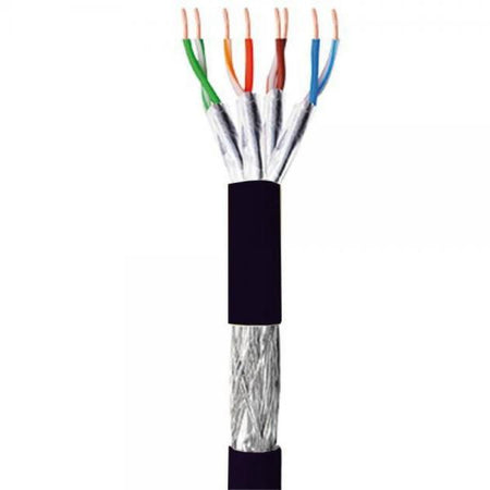 Matassa S/FTP Cavo Cat.6 CCA 100m Flessibile da Esterno Nero