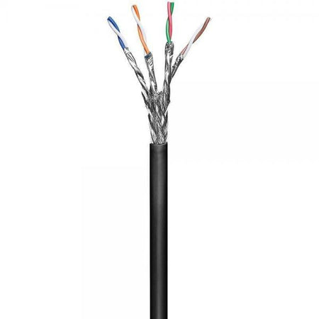 Matassa S/FTP Cavo Cat.6 CCA 100m Flessibile da Esterno Nero