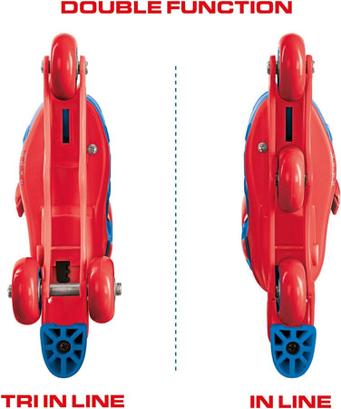 Mondo - Pattini in linea doppia Spiderman 29-32