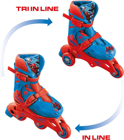 Mondo - Pattini in linea doppia Spiderman 29-32