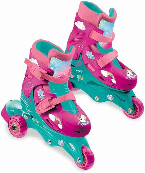 Mondo - Pattini in linea doppia Unicorn 29-32