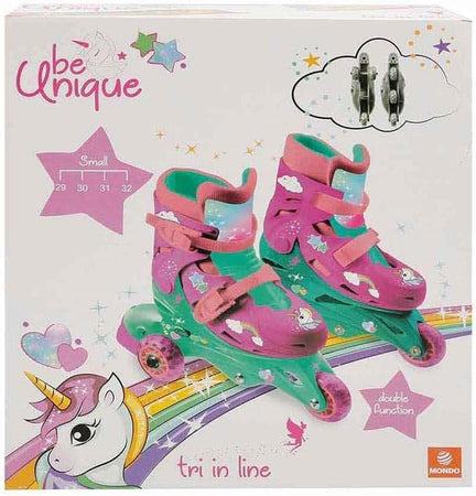Mondo - Pattini in linea doppia Unicorn 29-32