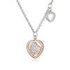 ROBERTO GIANNOTTI - Collana trilogia con cuore charm traforato