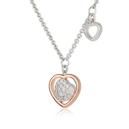 ROBERTO GIANNOTTI - Collana trilogia con cuore charm traforato