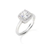 AMEN - Anello Lady Regolabile con Zircone Bianco Taglio Radiant