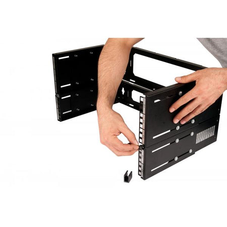 Digitus Staffa patch per il montaggio a parete per installazioni da 483 mm [19] (DIGITUS WALLMOUNT PATCH BRACKET - BLACK 4U)