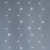 Tenda luminosa a led cascata da esterno decorazione natalizia 2,2 mt x h 80 cm
