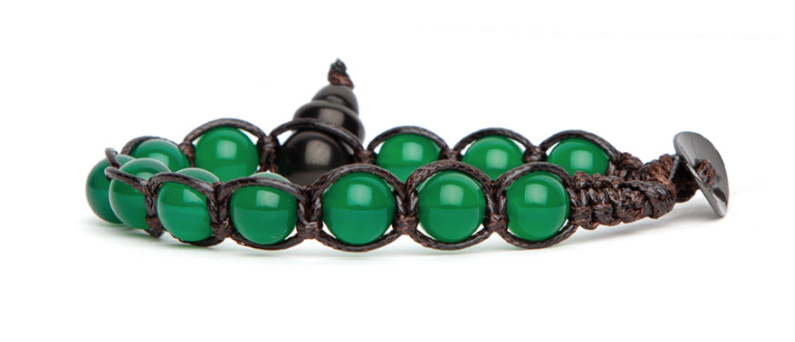 TAMASHII Bracciali Shungite con Agata verde