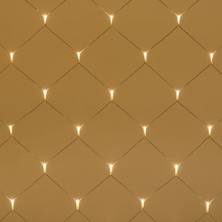 Tenda a Rete luce Calda a Led per esterno decorazione natalizie h 100 cm