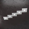 Plafoniera moderna Top Light ECCENTRIC 1156 5L GX53 LED metallo lampada parete soffitto