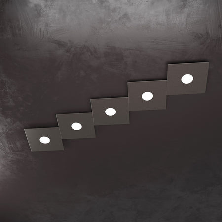 Plafoniera moderna Top Light ECCENTRIC 1156 5L GX53 LED metallo lampada parete soffitto