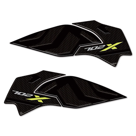 Adesivi 3D Protezioni laterali serbatoio moto compatibili con Benelli TRK 702X
