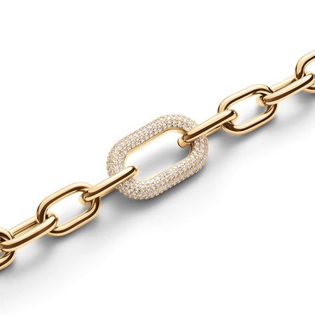 Daniel Wellington - Collana Crystal Link Gold