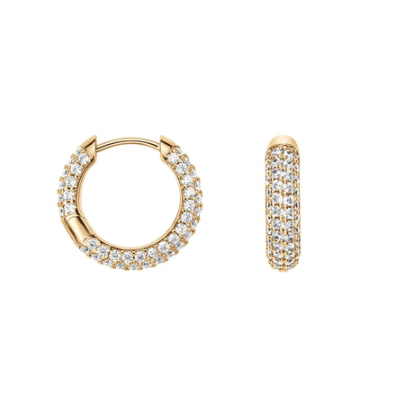 Daniel Wellington  - Orecchini Pavé Crystal Gold
