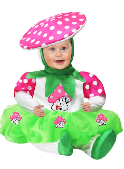 COSTUME CARNEVALE FUNGHETTA NEONATA DA 3 A 18 MESI - PEGASUS 5644