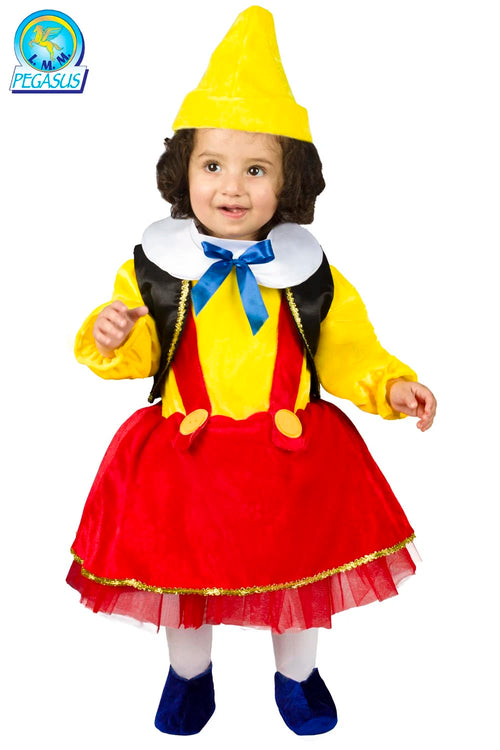 COSTUME CARNEVALE PINOCCHIO NEONATA - PEGASUS 5650