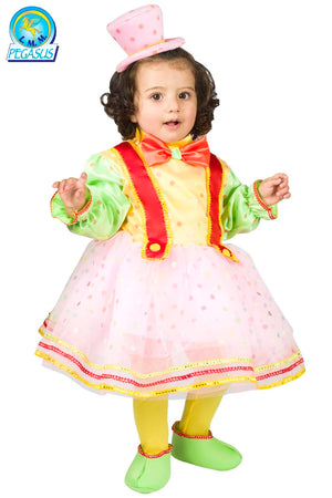 COSTUME CARNEVALE PAGLIACCETTA NEONATA - PEGASUS 5646