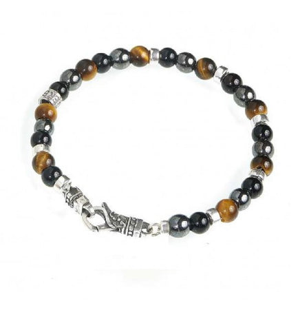 GERBA - Bracciale Mosch onice e occhio di tigre